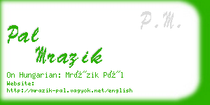 pal mrazik business card